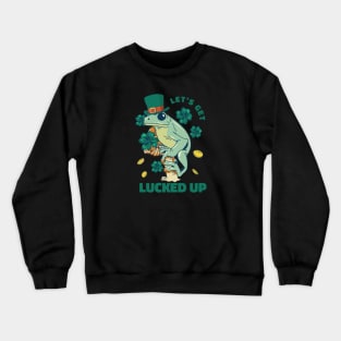 Croakin' for Luck: Irish Frog Vibes Crewneck Sweatshirt